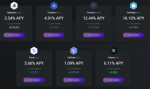 Crypto staking rewards